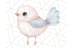 Pastel Blue Fairy Garden Clipart, Enchanted Cottagecore Png Product Image 2