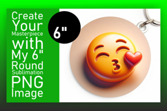 Lovely Round Design for Keychains , 3D Emoji Product Image 1