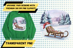 Artistic PNG Design for Tote Bag Crafts , Christmas Product Image 1