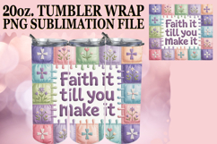 Blissful Dreams 20oz tumbler wrap, Christian Product Image 1