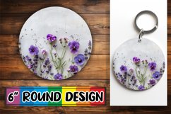 Floral Fantasy Design Circle - Sublimation Whimsy Round Product Image 1