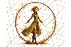 Autumn Circus Performers Clipart Vintage Characters PNG Product Image 2