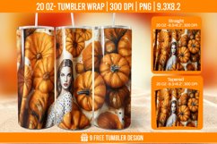 Tumbler Sublimation Wrap, 20 oz Fall Tumbler Wrap Product Image 1