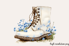 Spring Neutral Blue Clipart PNG Product Image 1