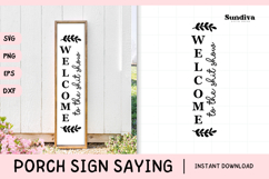 Porch Sign Saying SVG | Welcome To The Shit Show Product Image 1