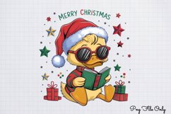 Funny Christmas Duck Sublimation Clipart PNG Product Image 1