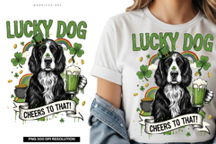 St Patrick Day Dog Png Sublimation - Cute St patrick Dog Product Image 1