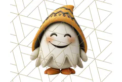 Cute Halloween Ghost Clipart Costume PNG, Halloween Png Product Image 2