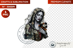 Gothic Halloween Harvest Character PNG Clipart sublimation Product Image 1