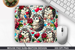 Animals Mouse Pad Sublimation, Valentine Mouse Pad PNG Product Image 1