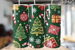 Christmas Tree Tumbler Wrap -High Quality 300 Dpi Product Image 1