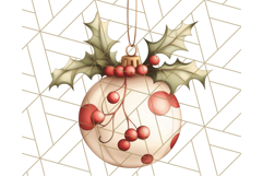 Vintage Christmas Ornaments and Presents PNG Holiday Clipart Product Image 2
