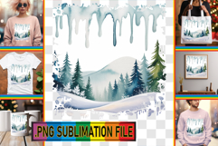 VIBRANT Sublimation Art for TSHIRTS, Winter Product Image 1