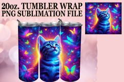Cozy moments 20oz tumbler wrap, Cat Product Image 1