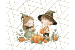Creepy Carnival Halloween Clipart PNG with Hayride Art Product Image 2