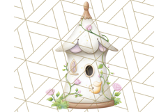Pink Cottagecore Garden PNG Clipart, Vintage Floral Art Product Image 2