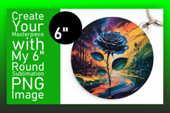 Vibrant Circle PNG for Sublimation , Flowers Product Image 1