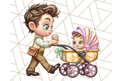 Father&#039;s Day Clipart PNG, Funny Dad Cartoon Clip Art Product Image 2