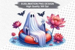 Halloween Ghost - Halloween clipart Sublimation PNG Design Product Image 1