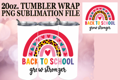 Happy Hearts 20oz tumbler wrap, Back To School Product Image 1