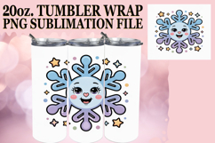 Joyful Reflections 20oz tumbler wrap, Cute Christmas Product Image 1