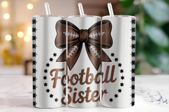 Football Sister Tumbler Wrap | Sublimation | Tumblers Product Image 1