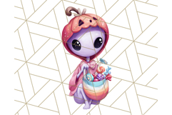 Pastel Halloween Clipart Cute PNG Graphics, Halloween Png Product Image 2