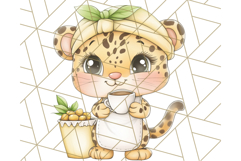 Safari Baby Animal Clipart PNG, Jungle Outfits Baby Animals Product Image 2