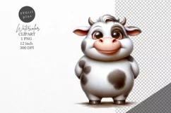 Cow clipart, Animals clipart, Funny clipart Product Image 1