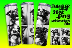 Witty Dog Portraits Tumbler Wrap Design Product Image 1