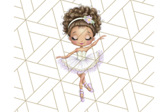 Ballerina Clipart PNG, Cute Ballet Girl Illustration Art Product Image 2