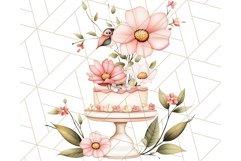 Cottagecore Kitchen Clipart, Vintage Country Floral Kitchen Product Image 2