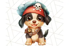 Cartoon Pirate Kids and Animals PNG Clipart for Fun Designs Product Image 2
