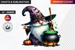 Halloween gnome clipart, Halloween clipart, truck,Gnomes PNG Product Image 1