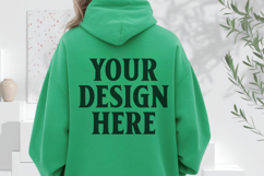 Irish Green Gildan 18500 Hoodie Mockup, Unisex Sweatshirt Mo Product Image 1