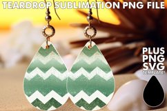 Glittery Sublimation Teardrop Art Product Image 1