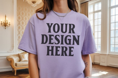 Comfort Colors 1717 Orchid T-Shirt Mockup Product Image 1