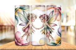 Valentine’s Day Tiny Fairies Tumbler Wrap PNG Big Bundle Product Image 4