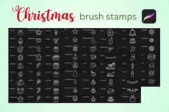 140 Christmas Procreate Brush Set Product Image 4