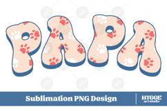 American Papa 4th of July USA Cat Dog Paw DTF Sublimation Product Image 1