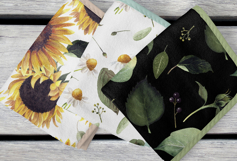 Watercolor sunflower digital paper. Seamless pattern Product Image 5