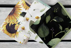 Watercolor sunflower digital paper. Seamless pattern Product Image 5