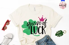 Queen of luck - St. Patrick's Day SVG EPS DXF PNG Product Image 2