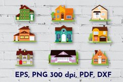 Collection of House clipart. PNG, EPS Product Image 1