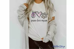 Peace Love Rescue png, Sublimation Png Product Image 2