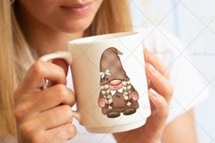 Coffee Gnomes , Watercolor PNG Clipart Product Image 3