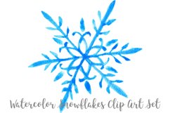 Watercolor Snowflakes Clip Art, Transparent PNG Product Image 2