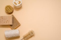 Eco-friendly zero waste hygienic bathroom. Copy space Product Image 1
