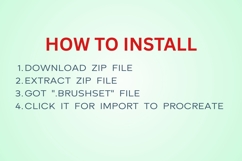 140 Christmas Procreate Brush Set Product Image 6
