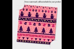 24 Pink and Purple Holiday Christmas Digital Papers Product Image 4